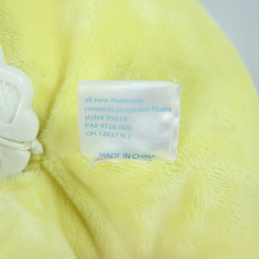 Tykes by Carters Yellow Cuddle Me Bow Duck Plush Musical Crib Pull Toy WORKS